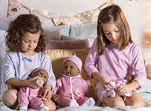 La Baby Hispanic 11-Inch Soft Body Baby Doll with Removable Outfit, Pacifier & Blanket