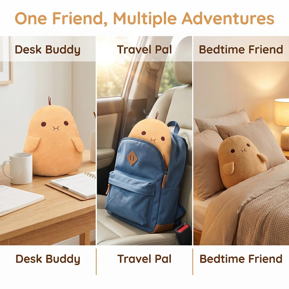 Labauxite 12.9 Inch Cute Potato Plush Toy - Soft Kawaii Stuffed Doll Pillow for Kids Gifts