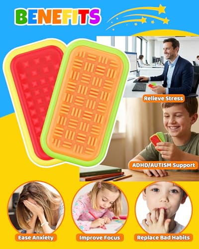 LADFAR Magnetic Sensory Fidget Toy Family Set – Silicone Sliders for Anxiety Relief & Focus