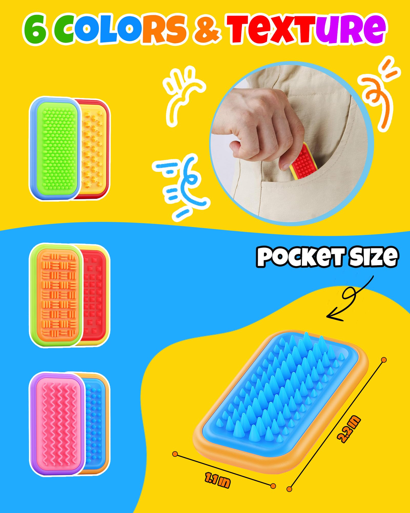LADFAR Magnetic Sensory Fidget Toy Family Set – Silicone Sliders for Anxiety Relief & Focus