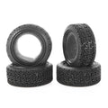 LAFEINA 1/10 Scale RC Car Rally Tires (4) - 68x26mm Rubber Black for Tamiya HSP HPI Kyosho