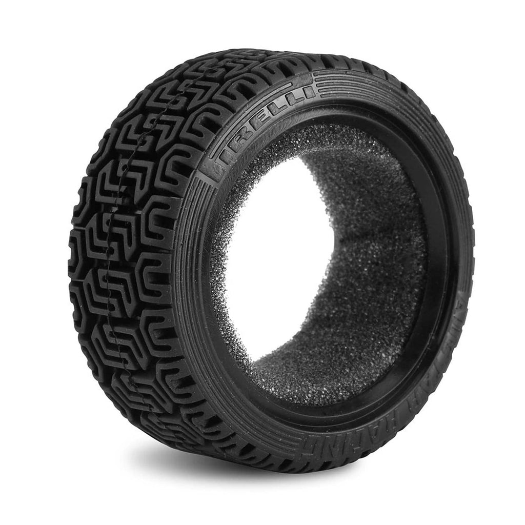 LAFEINA 1/10 Scale RC Car Rally Tires (4) - 68x26mm Rubber Black for Tamiya HSP HPI Kyosho