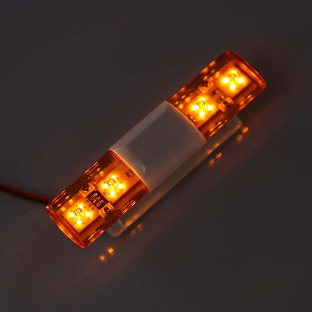 LAFEINA RC LED Police Light Bar – Orange, CH3 Controlled, 4.8-6V for 1/10 1/8 Crawlers & Trucks