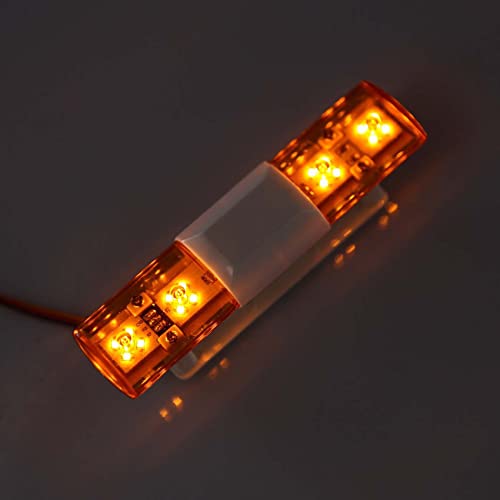 LAFEINA RC LED Police Light Bar – Orange, CH3 Controlled, 4.8-6V for 1/10 1/8 Crawlers & Trucks