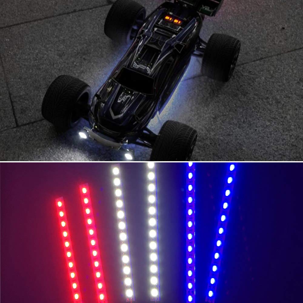 LAFEINA Red Under-Chassis LED Light for 1/10 and 1/8 Scale RC Drift Cars
