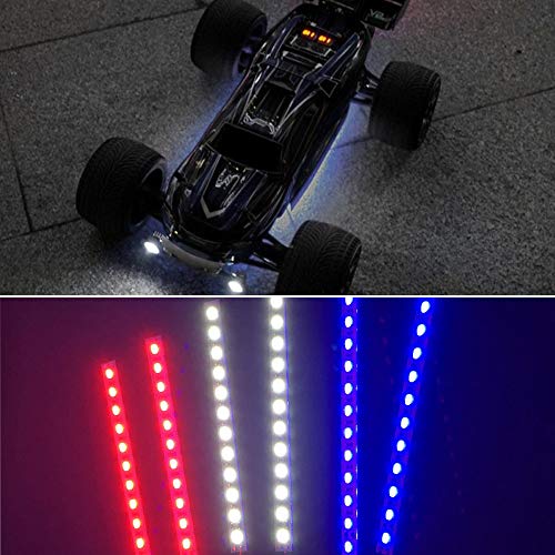 LAFEINA Red Under-Chassis LED Light for 1/10 and 1/8 Scale RC Drift Cars