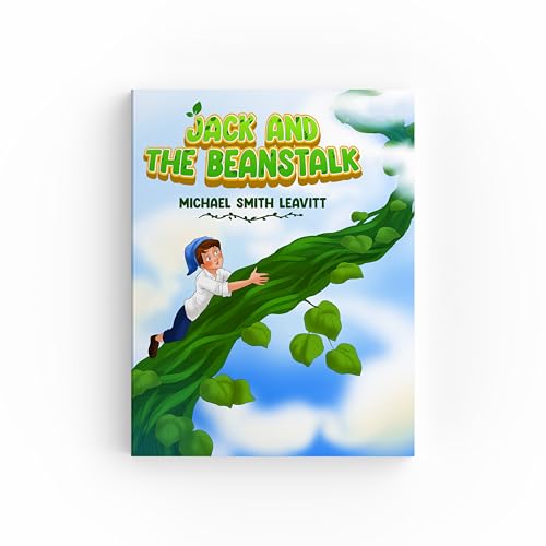 LAHEY LANE Jack and the Beanstalk Interactive Storybook with Finger Puppets – Sturdy Hardcover Fairy Tale for Kids Ages 3-5
