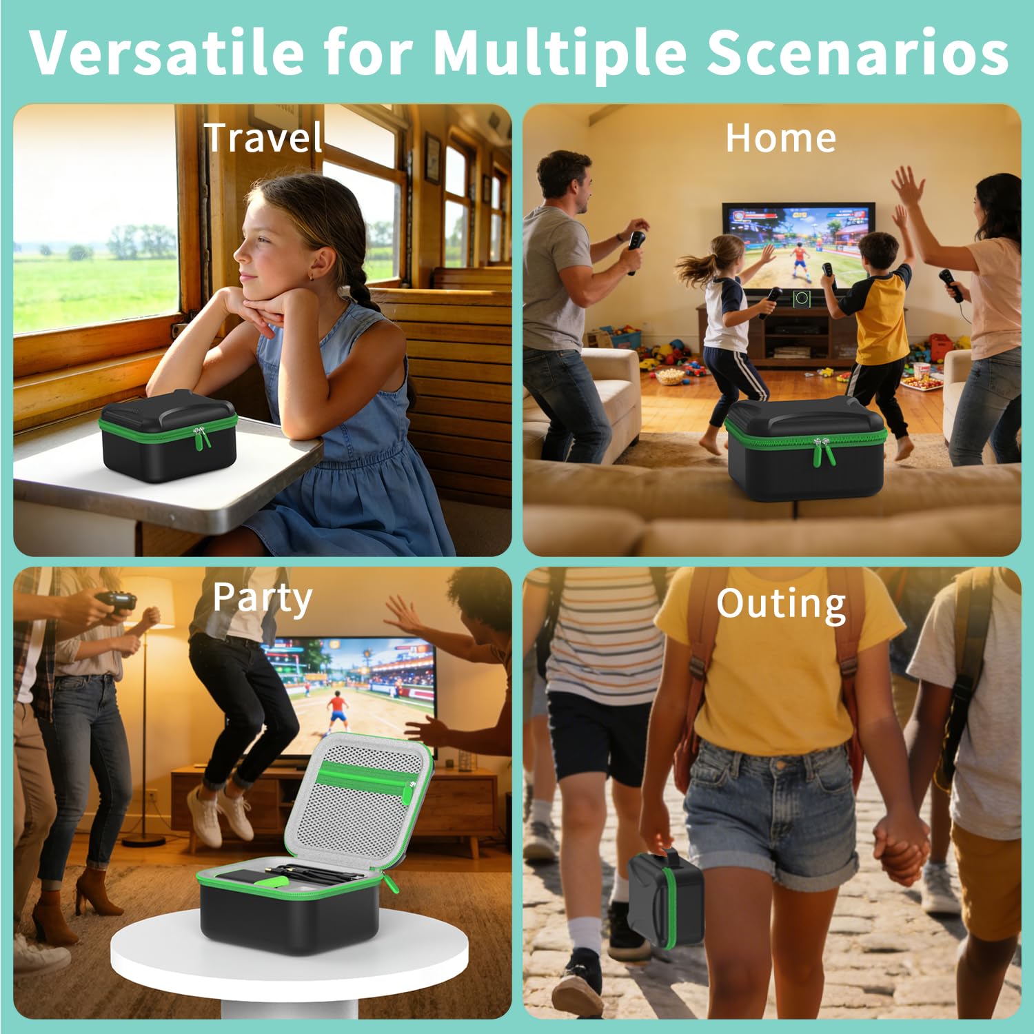 Lakdun Hard Shell Carrying Case for Leapfrog LeapMove Active Learning System – Storage with Organized Compartments