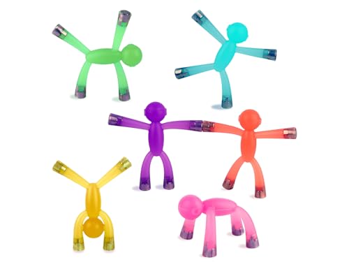 laleay 6-Pack Magnetic People Figures – Desk Decor, Travel Toys & Sensory Magnets