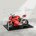 LANSCOERY Acrylic Display Case 6x4x4 - Thickened UV-Resistant Showcase with LED Light and Scraper