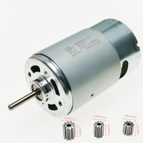 LANYINDI 12V 550 Motor 30000RPM High Torque DC Drive Motor Upgrade for Ride On Toys with 3 Gear Options