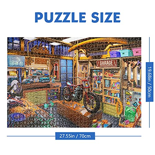Lavievert 1000-Piece Jigsaw Puzzle – Garage Theme for Adults & Families
