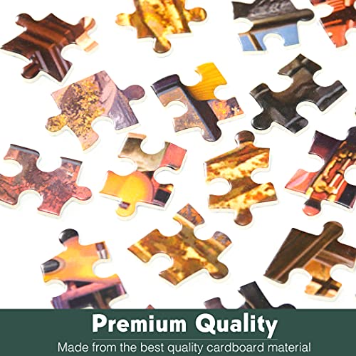 Lavievert 500 Piece Jigsaw Puzzle for Adults – Unique Cut with Alphabet Back Zones