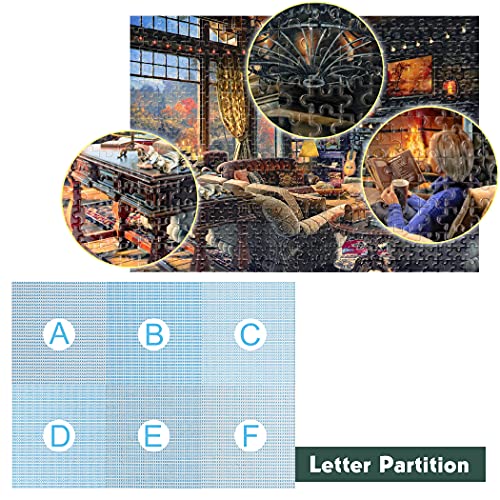 Lavievert 500 Piece Jigsaw Puzzle for Adults – Unique Cut with Alphabet Back Zones