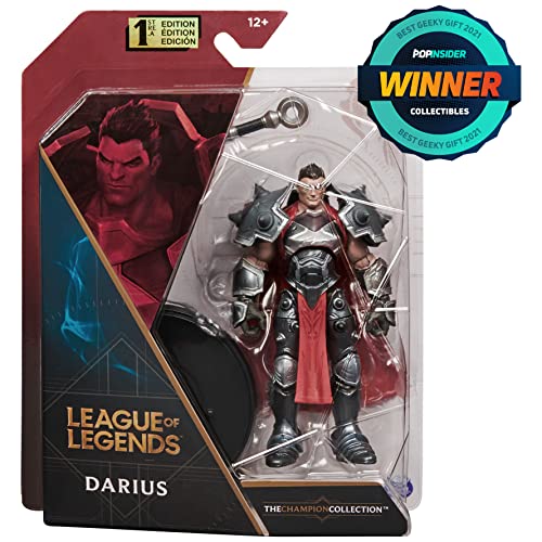 League of Legends Darius 4-Inch Collectible Figure with Axe Accessory – The Champion Collection