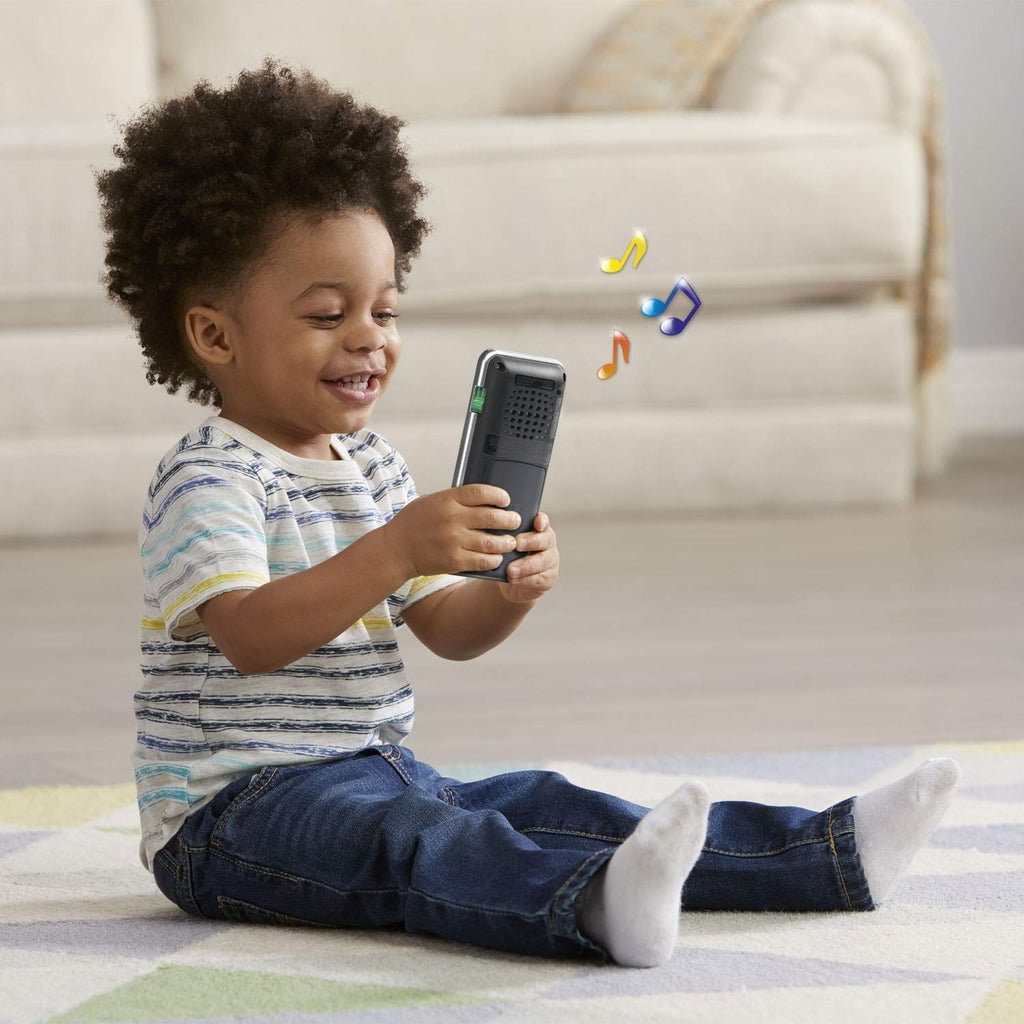 LeapFrog Chat and Count Emoji Phone - Black Toddler Toy with Numbers, Videos, and Pretend Calls