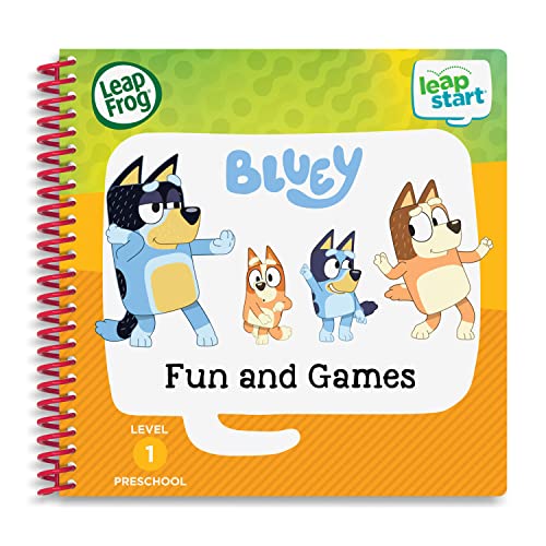LeapFrog LeapStart Bluey Fun and Games Interactive Activity Book for Ages 2-5