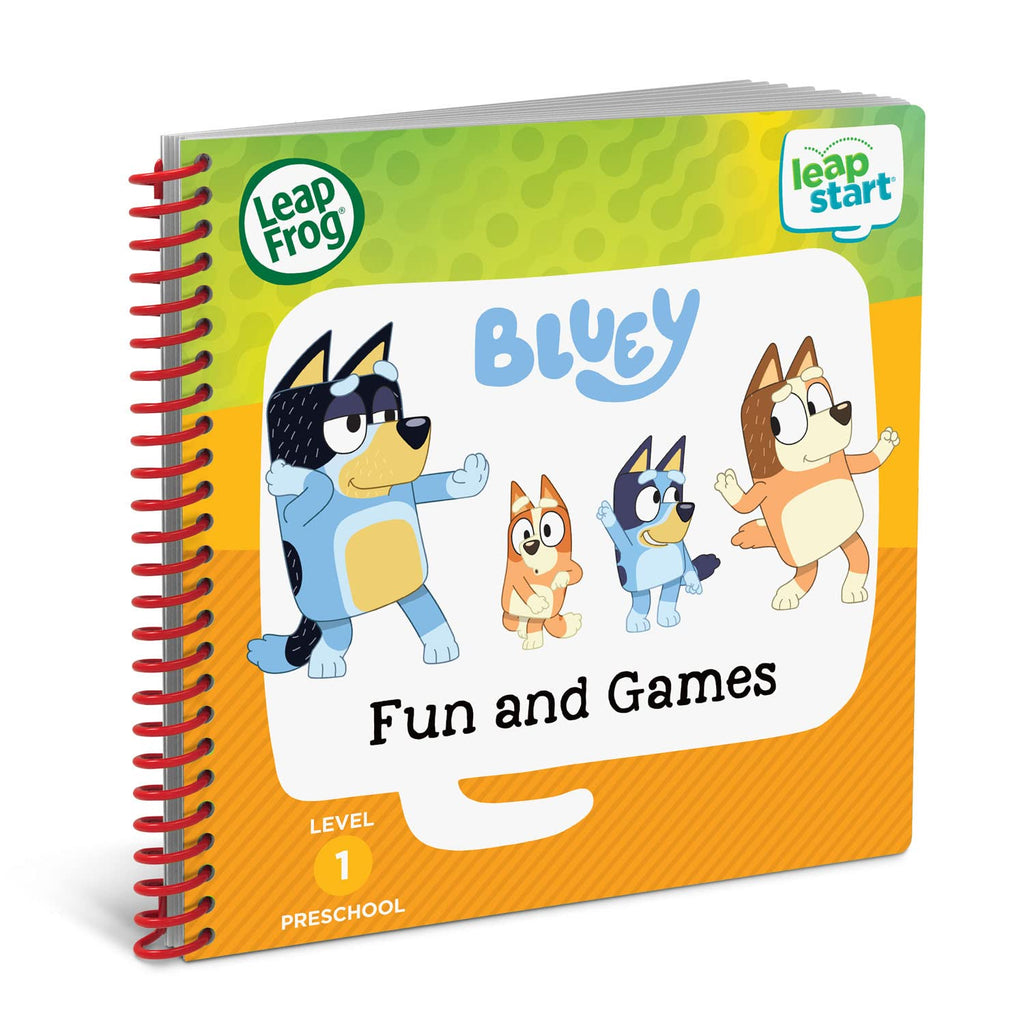 LeapFrog LeapStart Bluey Fun and Games Interactive Activity Book for Ages 2-5
