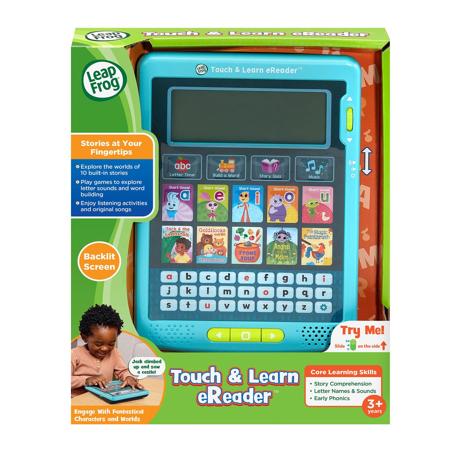 LeapFrog Touch and Learn eReader for Preschoolers – Teal