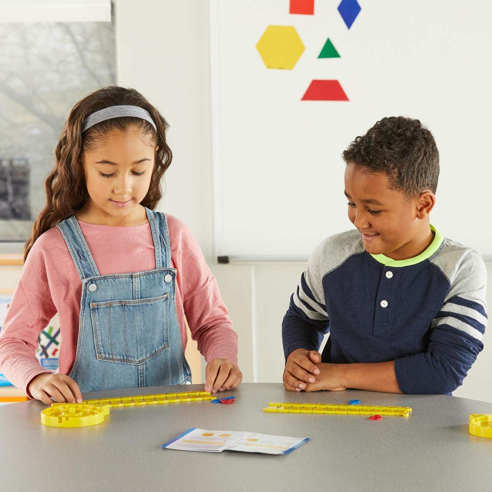 Learning Resources 24-Hour Number Line Clock – Single Student Set for Kids Learning to Tell Time