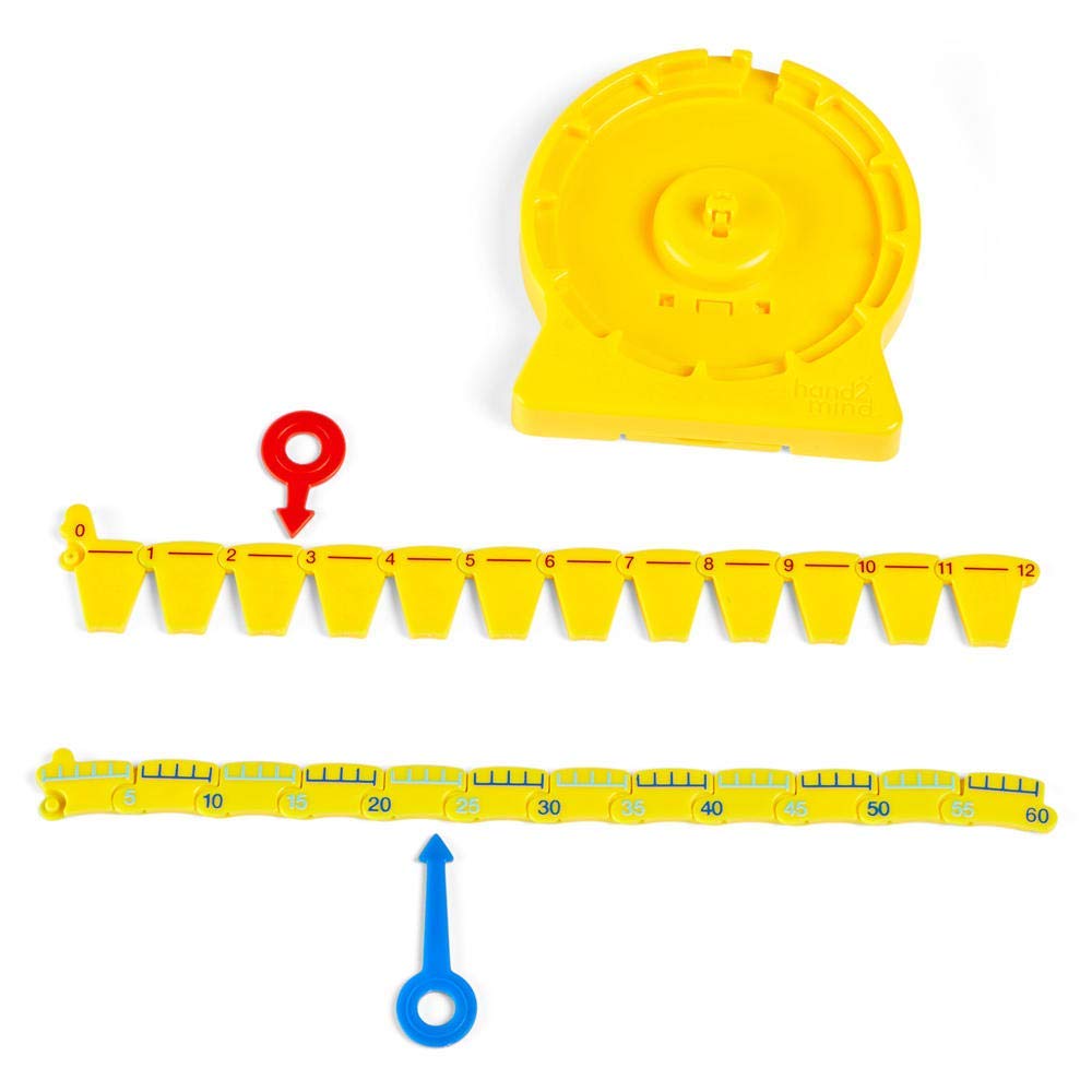 Learning Resources 24-Hour Number Line Clock – Single Student Set for Kids Learning to Tell Time