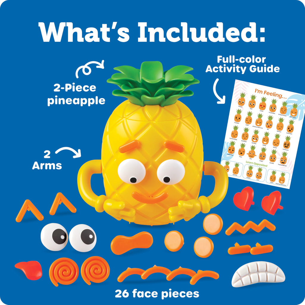 Learning Resources Big Feelings Pineapple - Emotional Learning Toy with 50 Mix-and-Match Pieces
