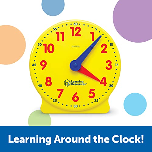 Learning Resources Big Time Student Clock: Analog Teaching Clock for Ages 5+