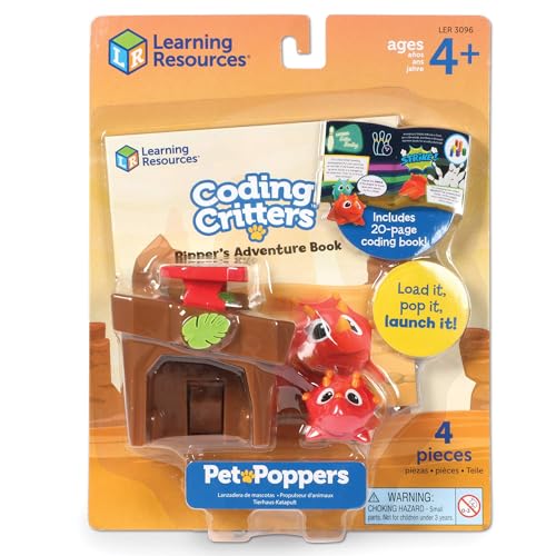 Learning Resources Coding Critters Go Pets Ripper the Dino – STEM Toy for Kids Ages 4+