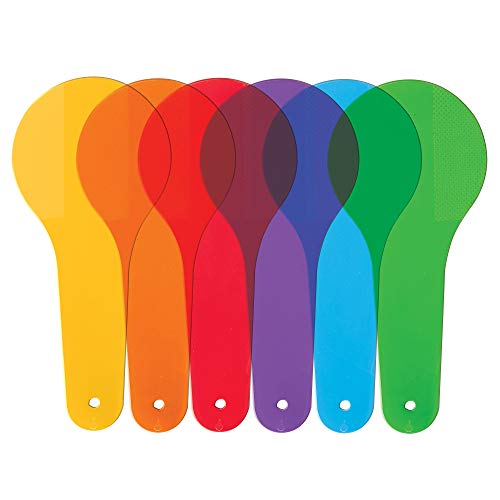 Learning Resources Color Paddles - 18 Translucent Paddles for Color Mixing & Preschool Science