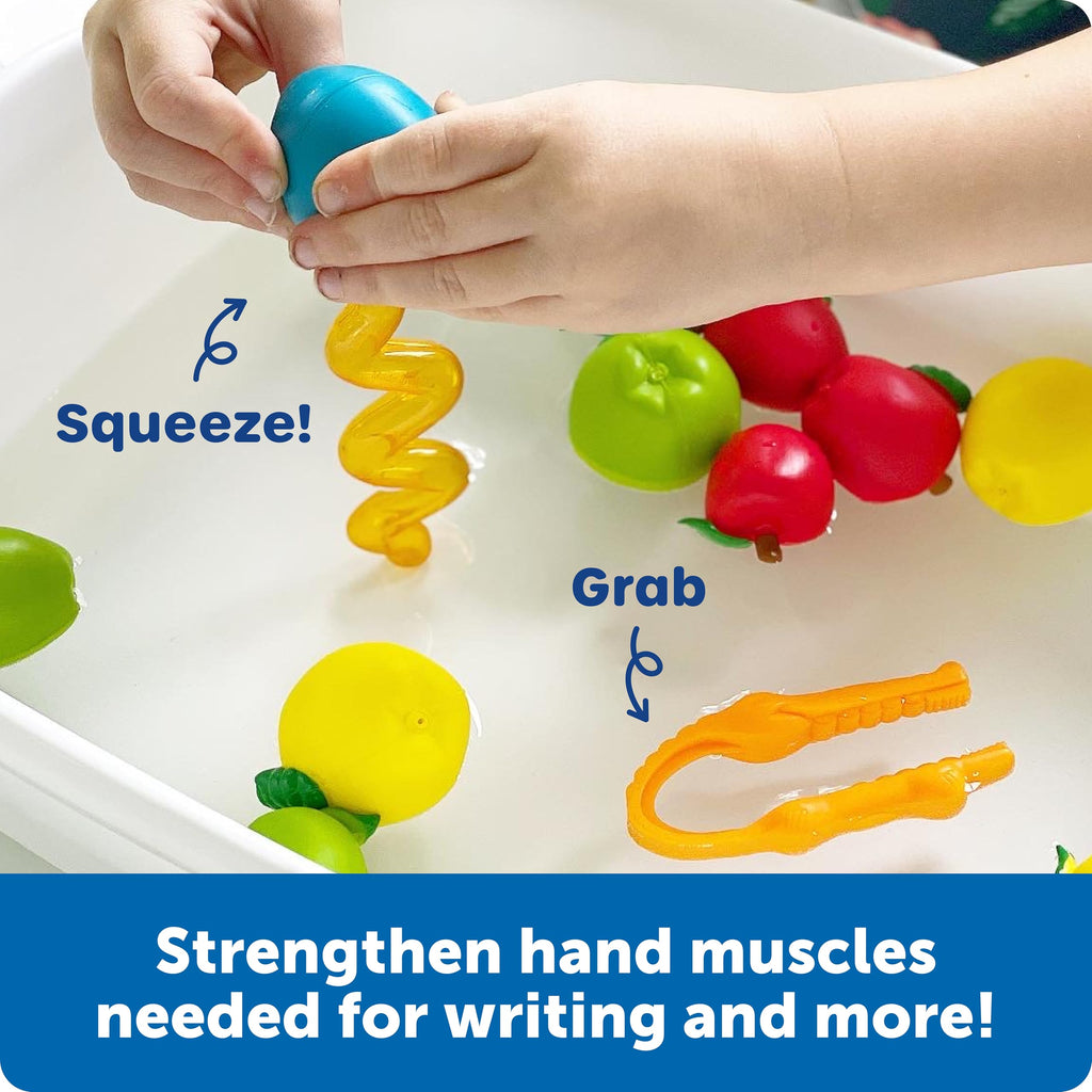 Learning Resources Helping Hands Fine Motor Tool Set – 4-Piece Sensory Toy Set for Toddlers Ages 3+