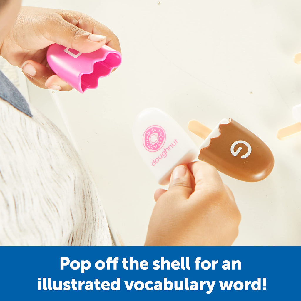 Learning Resources Mini ABC Pops – 26 Popsicle-Shaped Alphabet Toys for Toddlers, Fine Motor Skills & Phonics