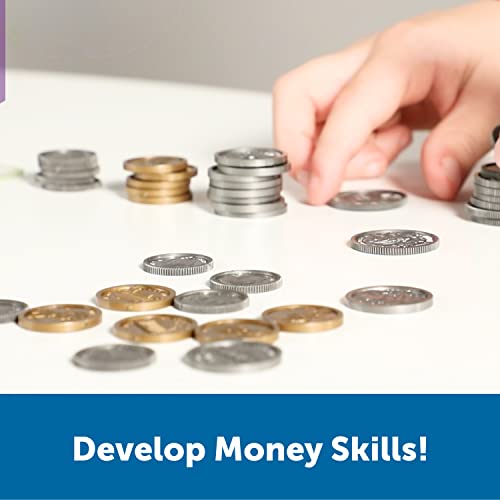 Learning Resources Pretend & Play Money Set – 150 Piece Toy Currency with Bills and Coins for Teaching Money Skills