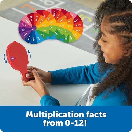Learning Resources Skill Builders! Multiplication Quiz Wheel – Math Fidget Toy for Ages 6+