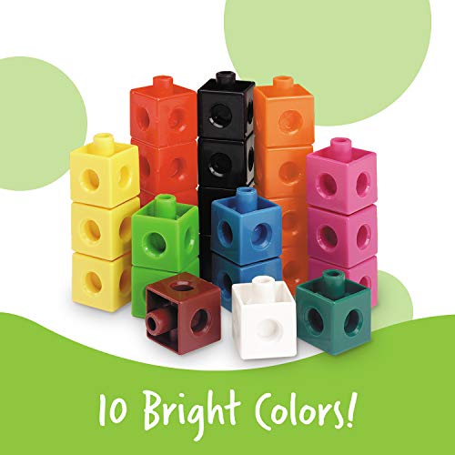 Learning Resources Snap Cubes 100-Piece Set - Math Counting Toy for Kids Ages 5+