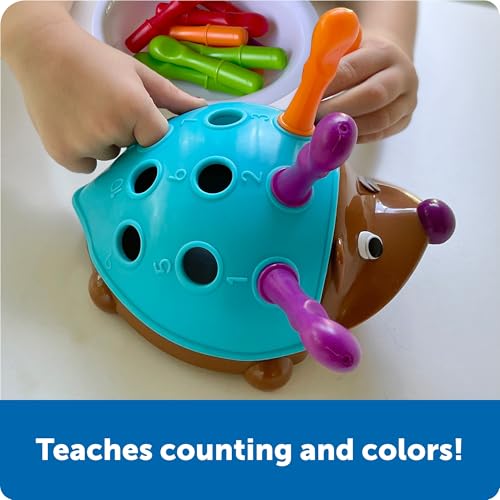 Learning Resources Spike the Fine Motor Hedgehog – Sorting, Stacking & Counting Toy for Toddlers