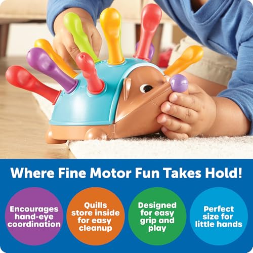 Learning Resources Spike the Fine Motor Hedgehog – Sorting, Stacking & Counting Toy for Toddlers