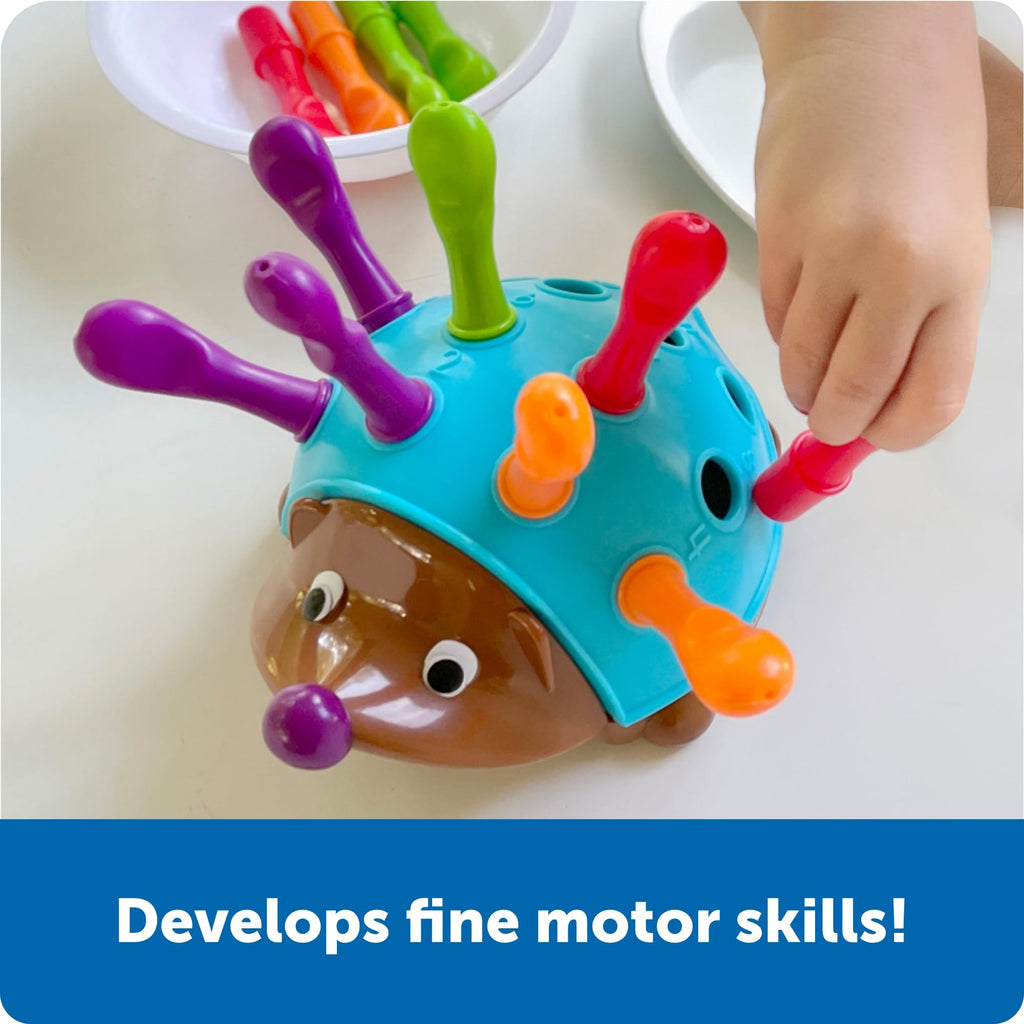Learning Resources Spike the Fine Motor Hedgehog – Sorting, Stacking & Counting Toy for Toddlers