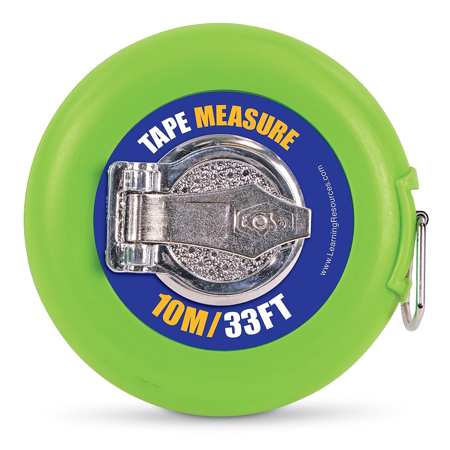 Learning Resources Wind-Up Tape Measure – 10m/33ft Dual-Sided for Kids Ages 5+