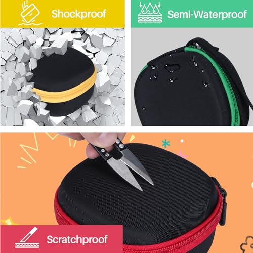 Lebakort Protective Storage Case for GiiKER Tic Tac Toe Bolt 3-in-1 Handheld Puzzle – Black + Green