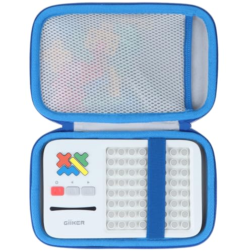 Lebakort Storage Case for GiiKER Super Blocks – Off White + Blue Protective Travel Case