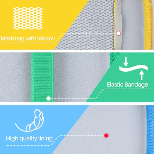 Lebakort Storage Case for GiiKER Super Blocks – Off White + Blue Protective Travel Case