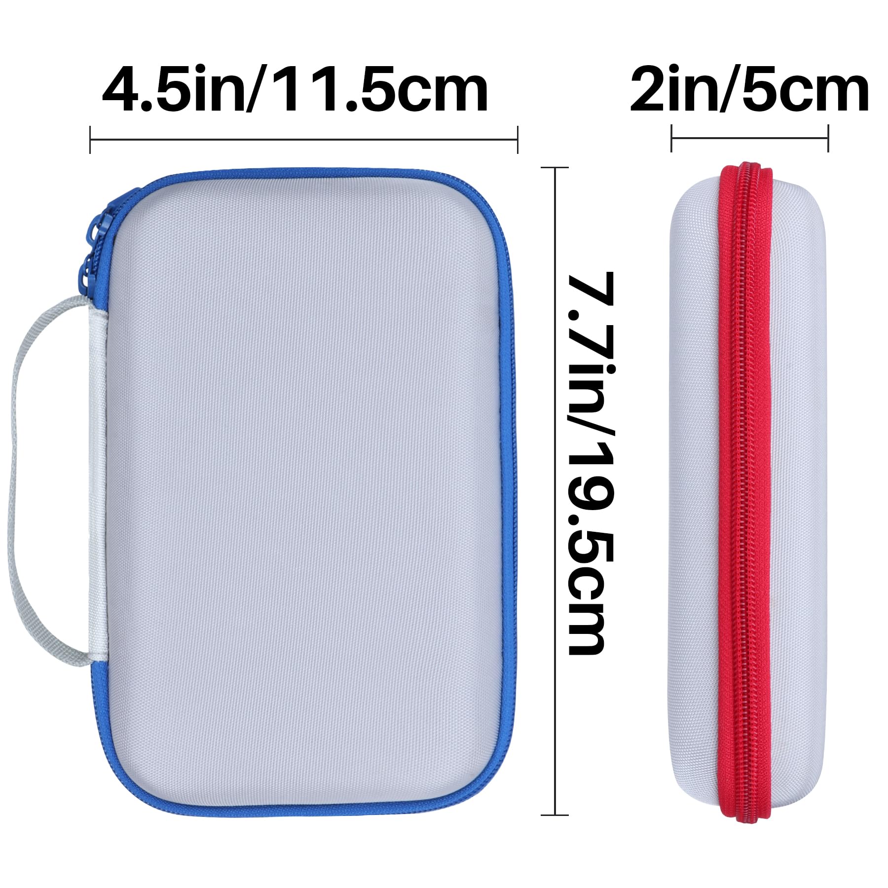Lebakort Storage Case for GiiKER Super Blocks – Off White + Blue Protective Travel Case