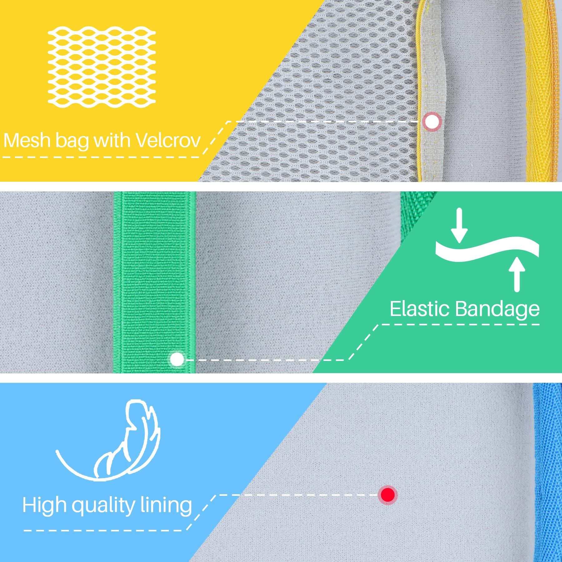 Lebakort Storage Case for GiiKER Super Blocks – Off White + Green, Nylon and EVA Protective Travel Case