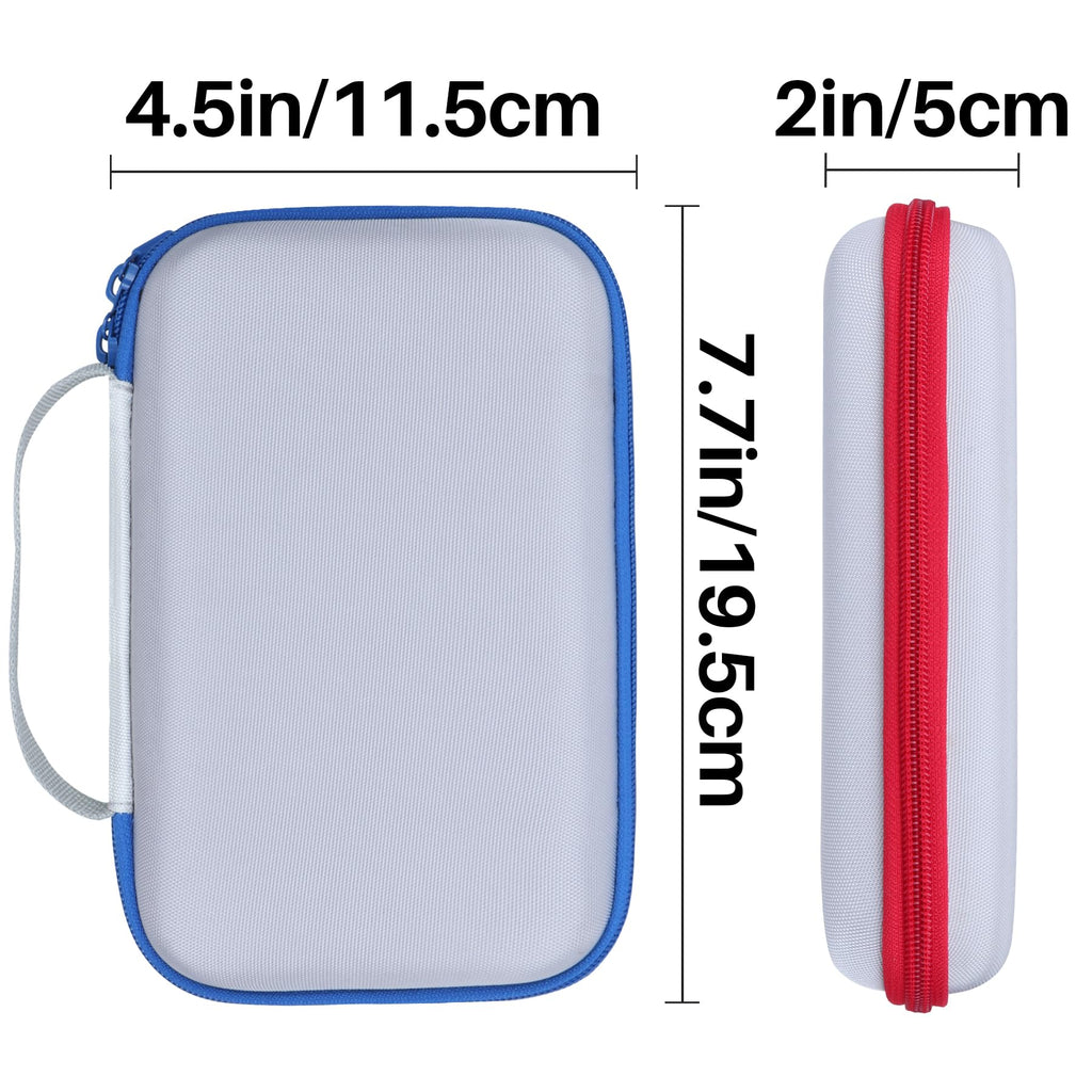 Lebakort Storage Case for GiiKER Super Blocks – Off White + Red Protective EVA Case