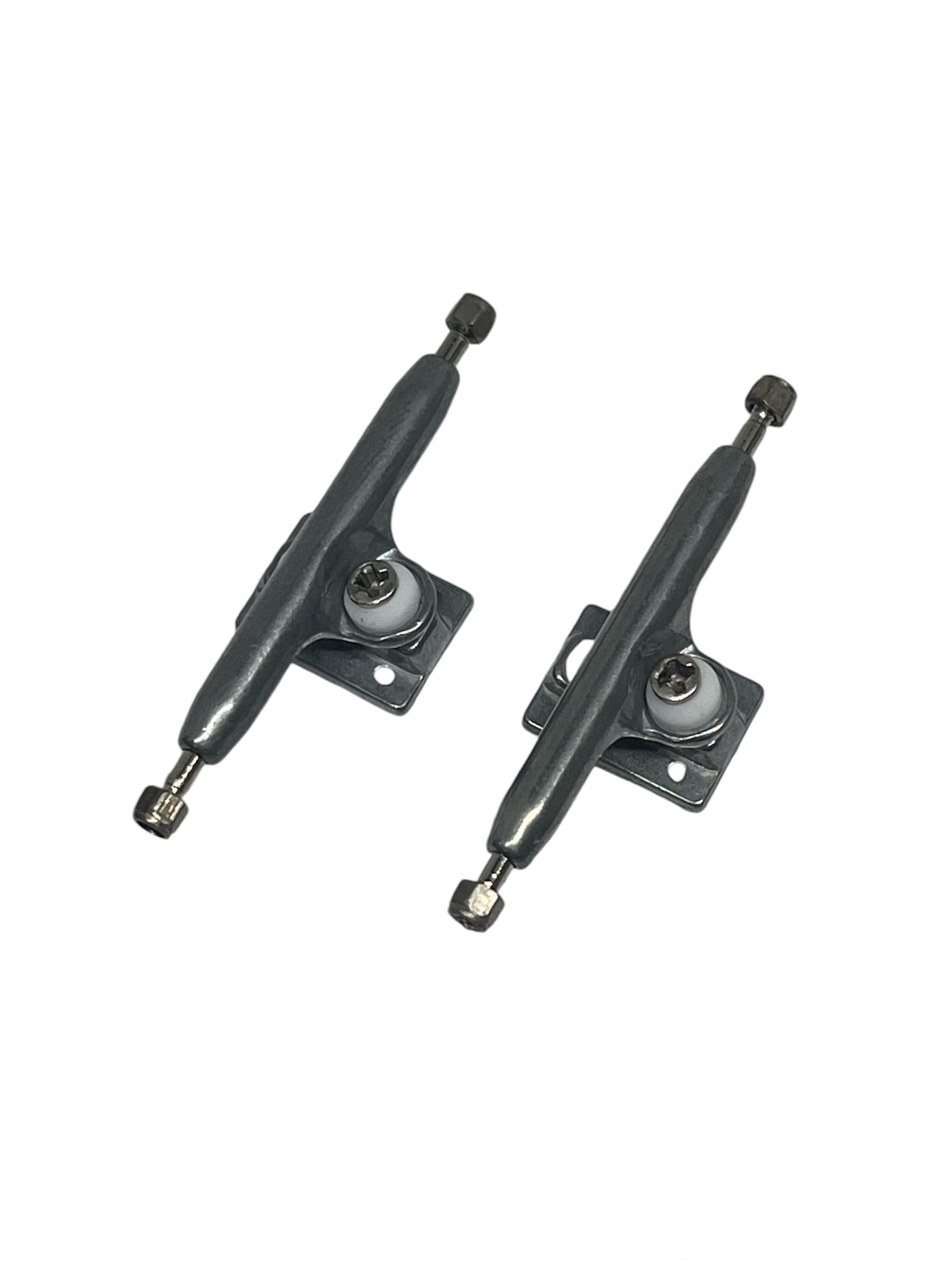 LEEFAI G4 Fingerboard Trucks 29mm Raw Metal – Inverted Kingpin with Hardware