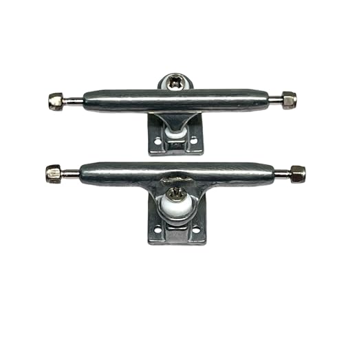 LEEFAI G4 Fingerboard Trucks 29mm Raw Metal – Inverted Kingpin with Hardware