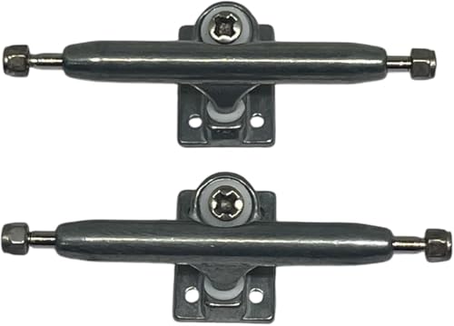 LEEFAI Pro G4 Fingerboard Trucks (36mm) – Raw Metal Inverted Kingpin with Hardware