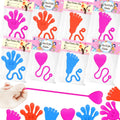 Leetous 28-Pack Easter Sticky Hands, Feet & Hearts Toys with Gift Cards – Non-Candy Classroom Favors for Kids