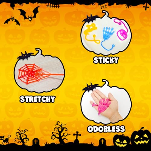 Leetous 42-Piece Halloween Sticky Hands Set – Non-Candy Party Favors for Toddlers