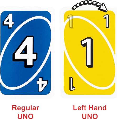 Left-Handed UNO Card Game in Collector's Tin – Designed for Southpaws, Fun for Everyone